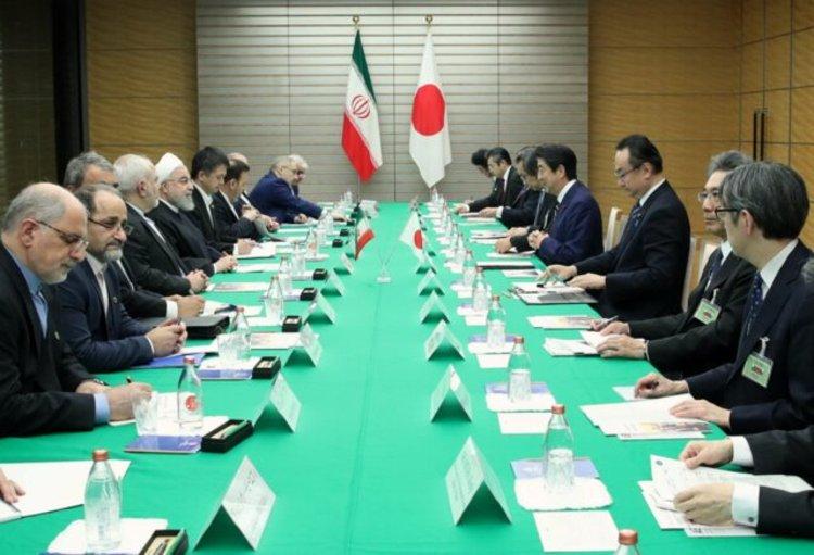  مذاکره روحانی با نخست وزیر ژاپن
